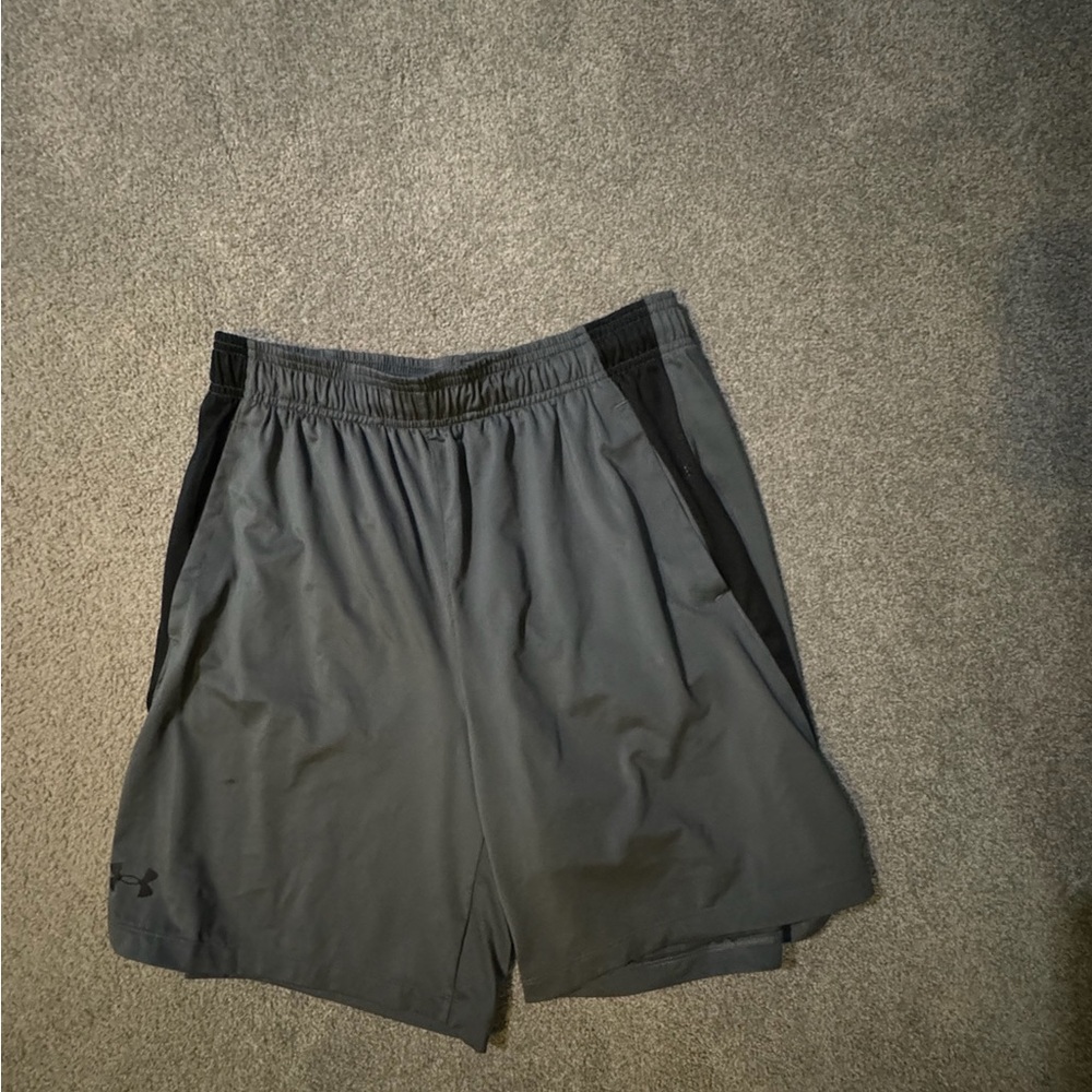 Under Armour Men's Athletic Shorts in Gray and Black